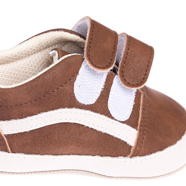Unisex Pre-Walking Shoes Suede Brown