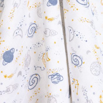 Muslin Blanket with Colorful Space Design