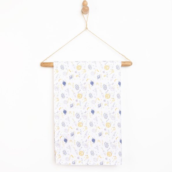 Muslin Blanket with Colorful Space Design