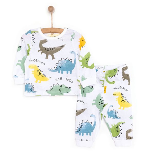 Boys' Cute Dinosaur Print Pajama Set