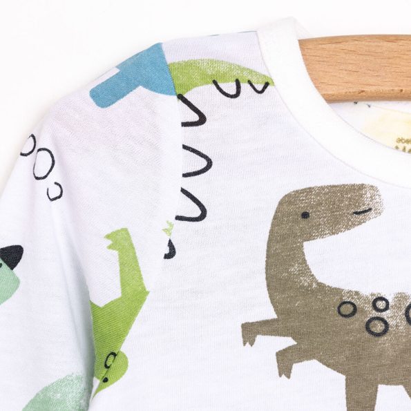Boys' Cute Dinosaur Print Pajama Set