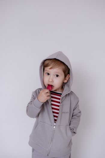 Long Sleeve T-Shirt / Burgundy Striped
