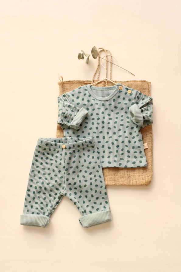 Watercolor Baby Top and Leggings Set