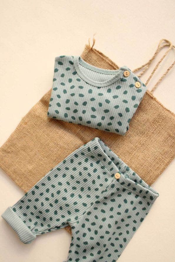 Watercolor Baby Top and Leggings Set