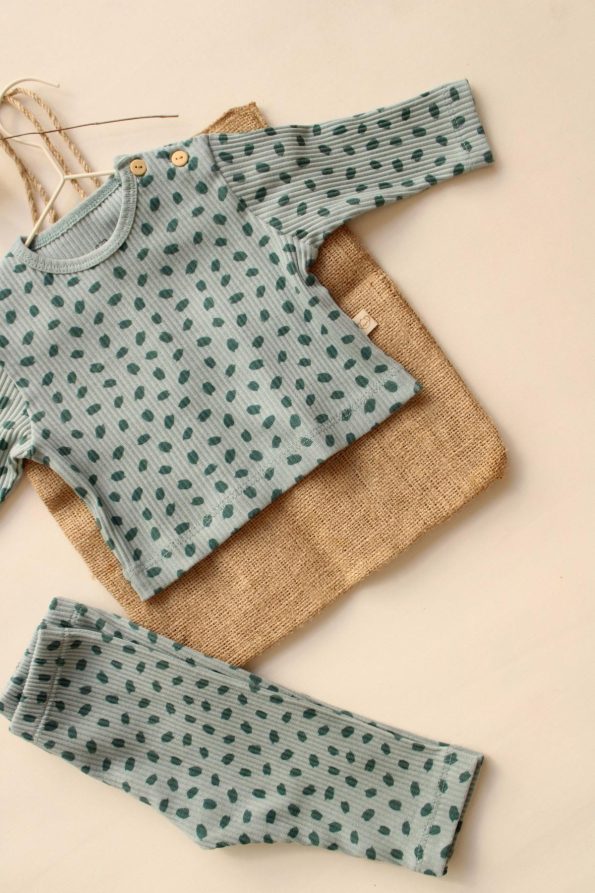 Watercolor Baby Top and Leggings Set