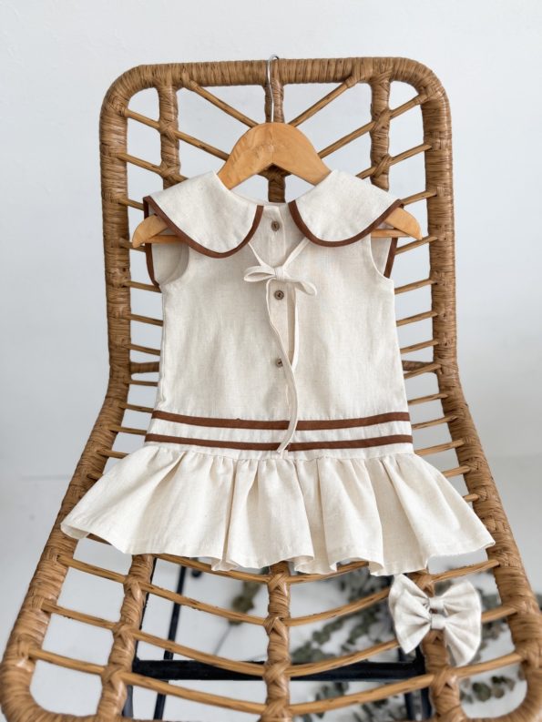RIO Linen Dress with Bow