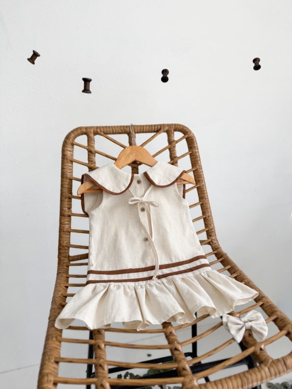RIO Linen Dress with Bow