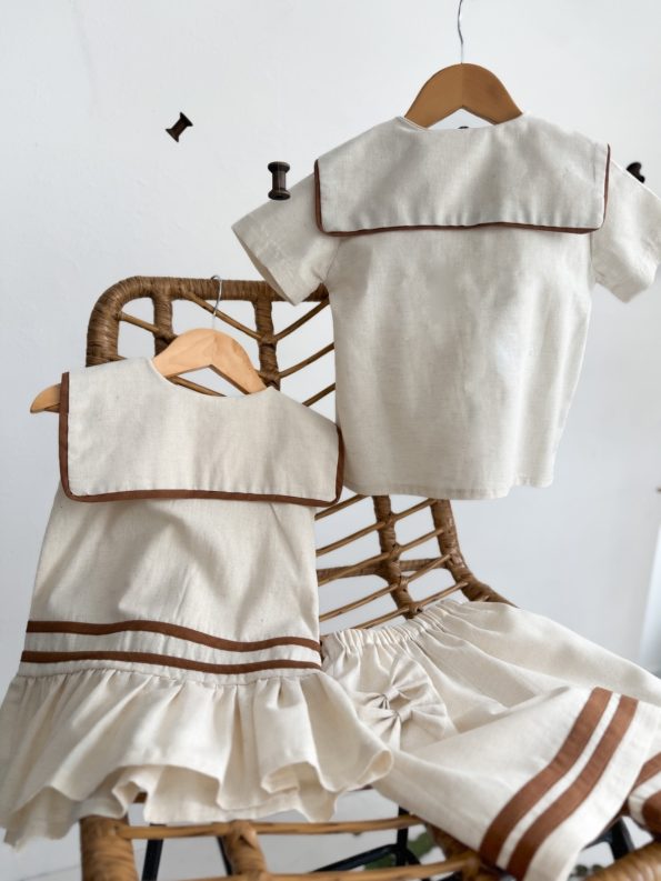 RIO Linen Dress with Bow