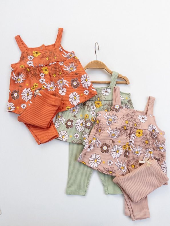 Girls' Baby Tank Top and Leggings Set