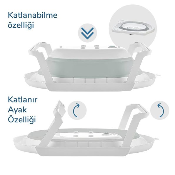 3-Piece Foldable Bathtub Set