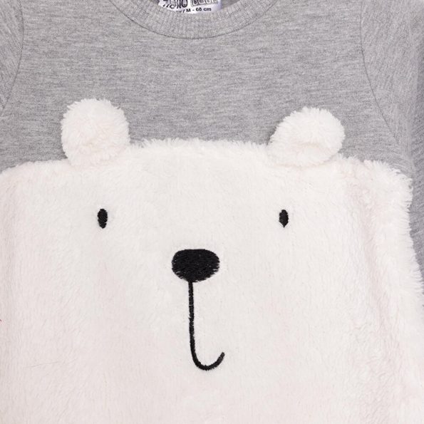 Newborn Plush Footed Onesie Unisex
