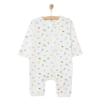 Newborn Unisex Baby Romper without Feet Interlock Cream