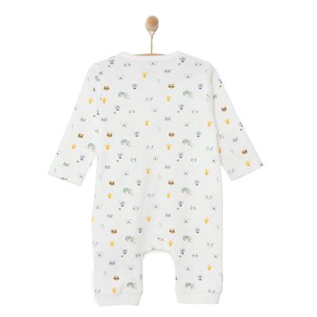Newborn Unisex Baby Romper without Feet Interlock Cream