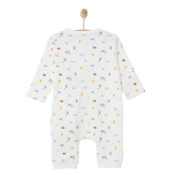 Newborn Unisex Baby Romper without Feet Interlock Cream