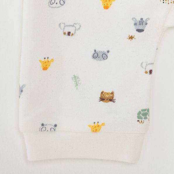 Newborn Unisex Baby Romper without Feet Interlock Cream