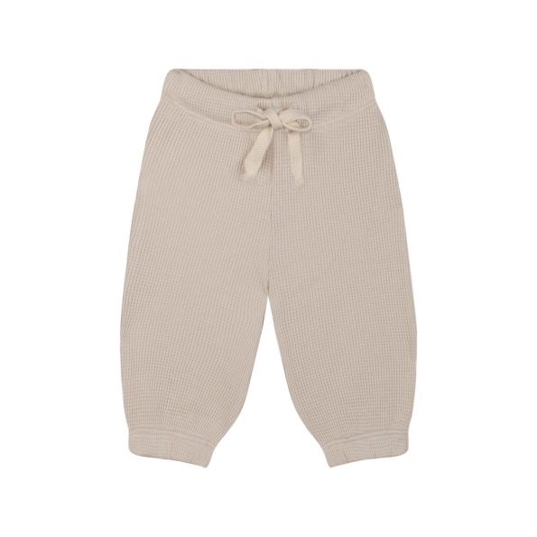 Green Detailed Beige Waffle Short Sleeve Set