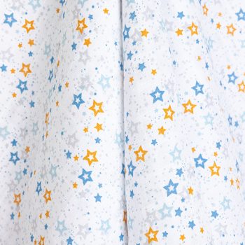 Muslin Blanket with Colorful Star Pattern