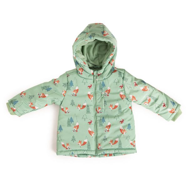 Boys' Basic Hooded Jacket with Patterned Design