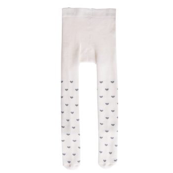 Girls' White Terry Tights