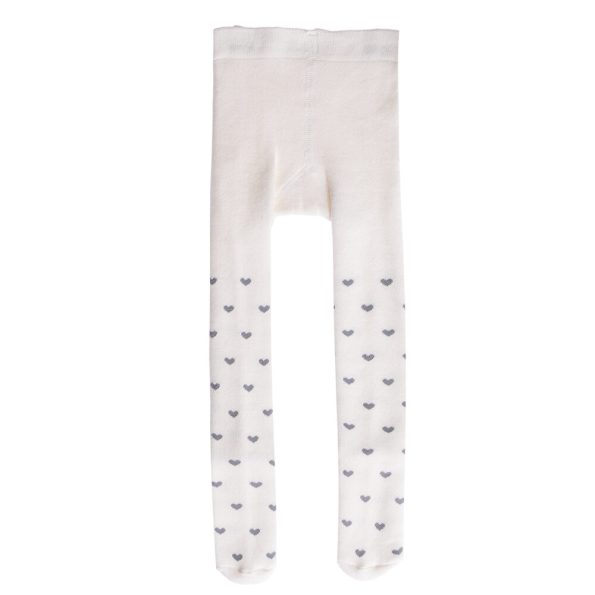 Girls' White Terry Tights