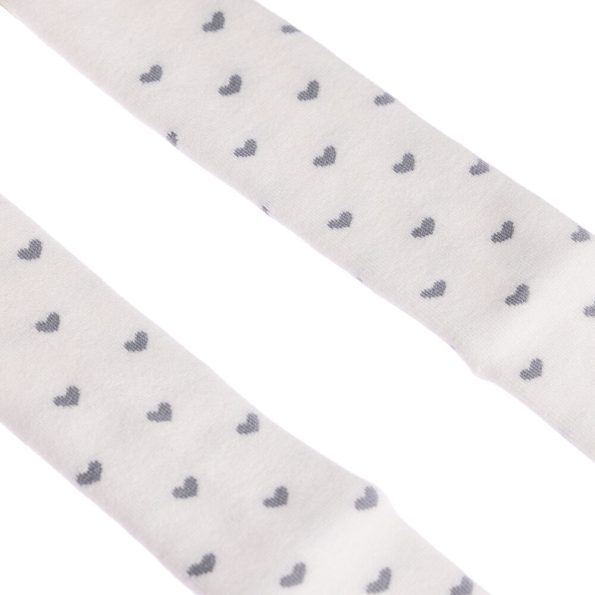 Girls' White Terry Tights