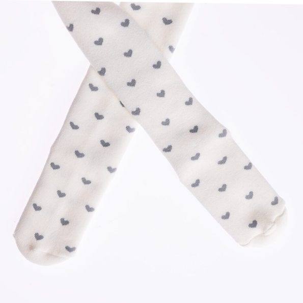 Girls' White Terry Tights