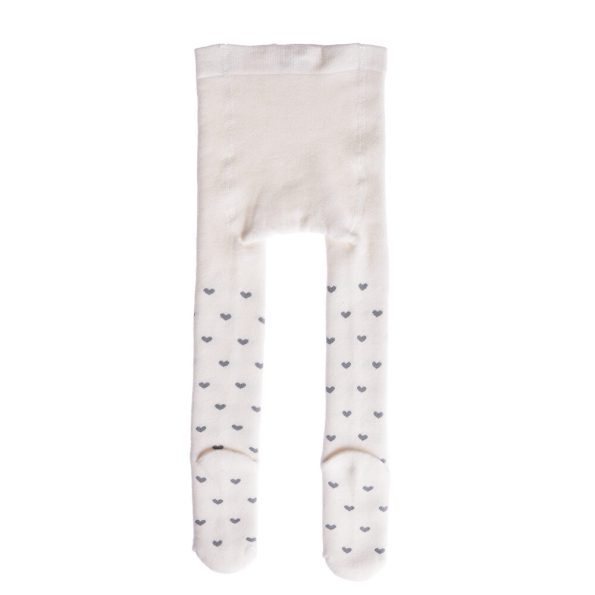 Girls' White Terry Tights
