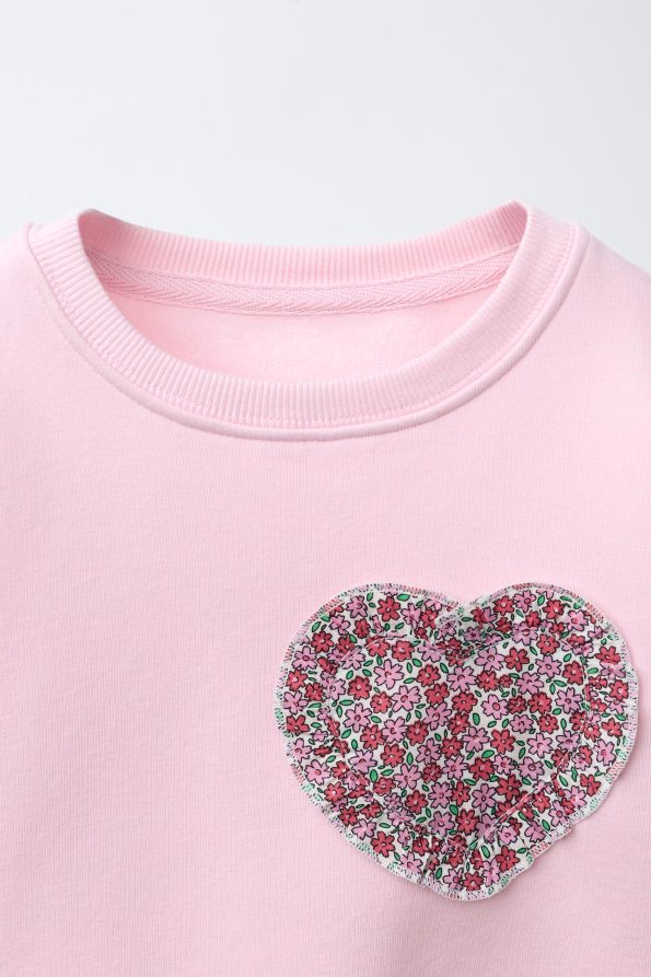 Printed Bell-Bottom Sweatshirt and Leggings Set