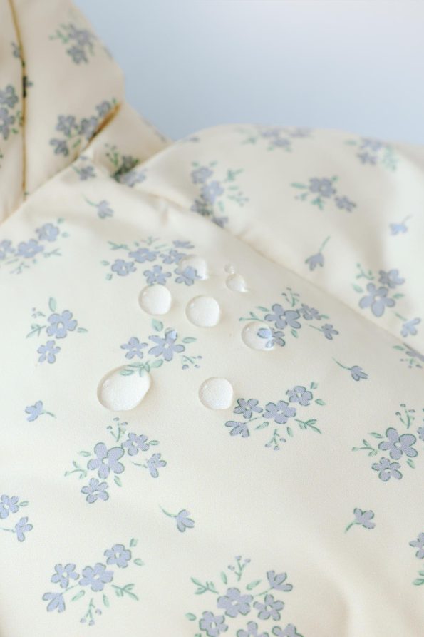 Floral Fleece-Lined Puffer Coat