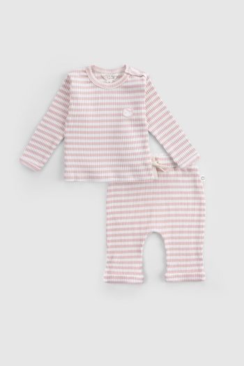 Organic Cotton Modal Pink Baby Set