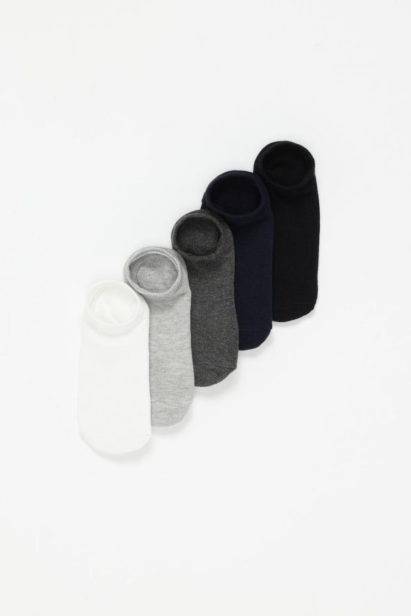 5-Pack Basic Invisible Socks