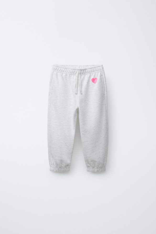 BASIC HEART PATTERN JOGGER PANTS