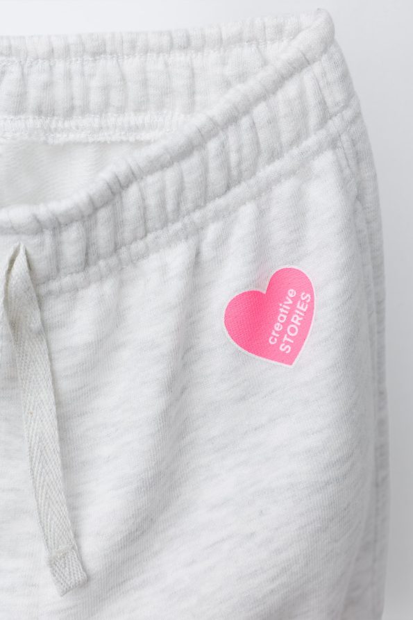 BASIC HEART PATTERN JOGGER PANTS