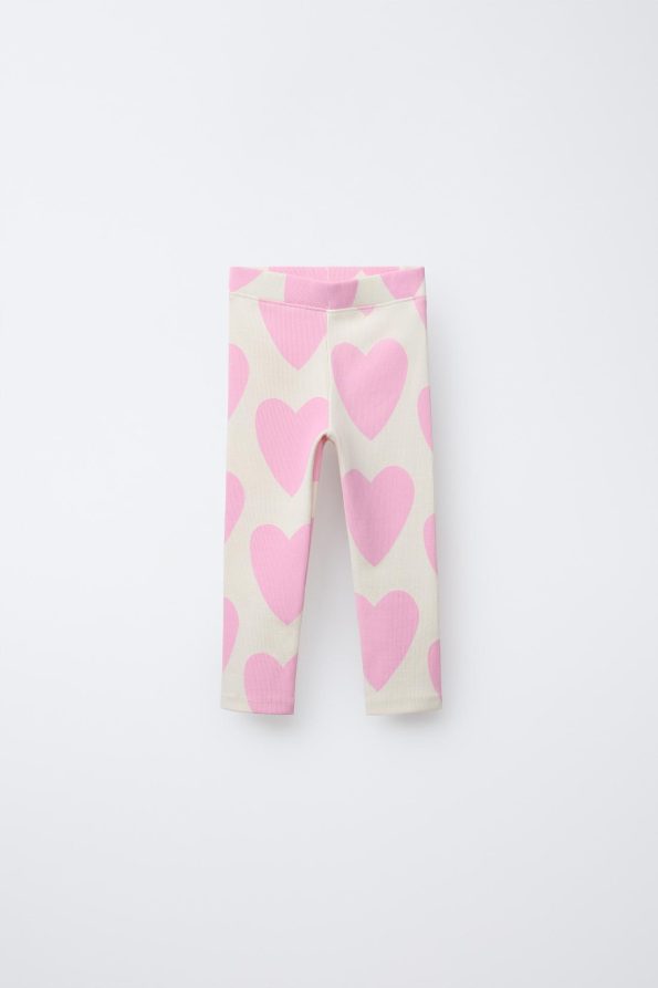 Printed Ribbed Leggings