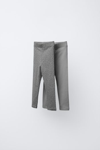 2-Pack Solid and Patterned Leggings