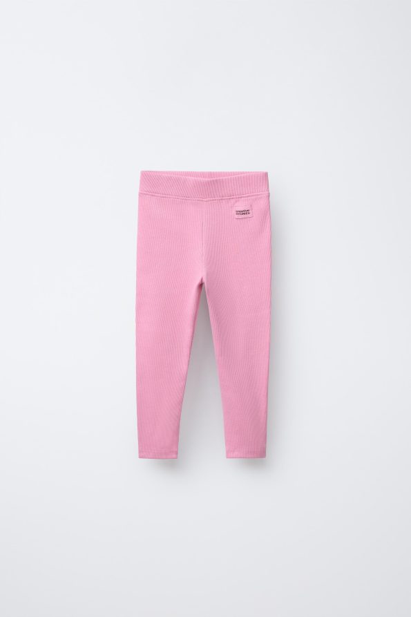 Labelled Ribbed Leggings