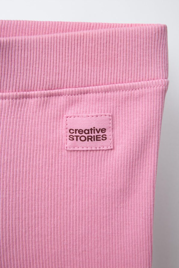Labelled Ribbed Leggings