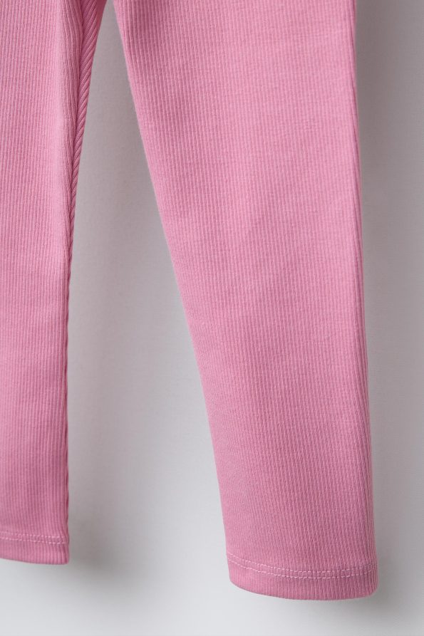 Labelled Ribbed Leggings