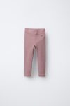 Ribbed Leggings with Label