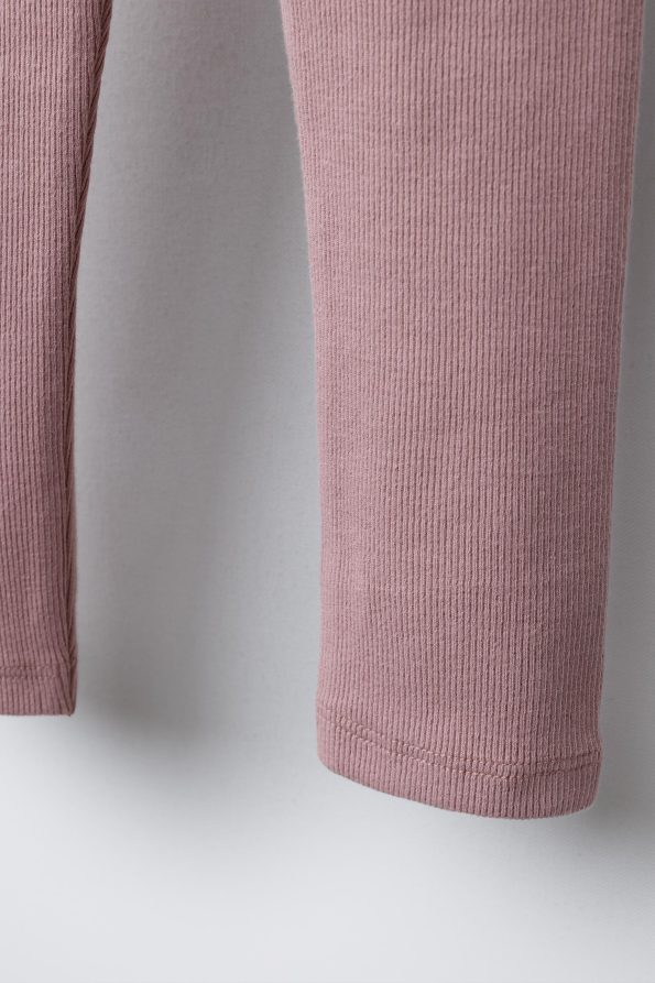 Ribbed Leggings with Label