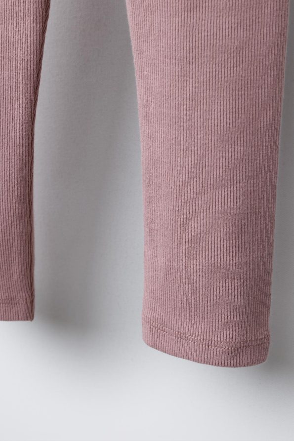 Ribbed Leggings with Label