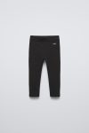 Ribbed Leggings with Label