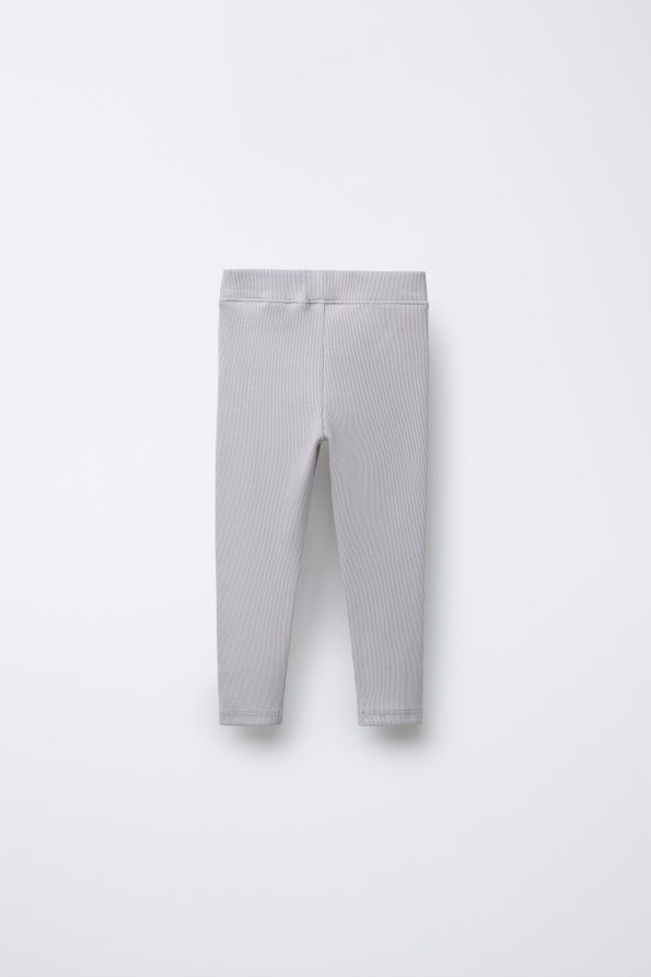 Labelled Ribbed Leggings