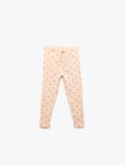 Girls' Cotton Polka Dot Basic Leggings with Elastic Waist