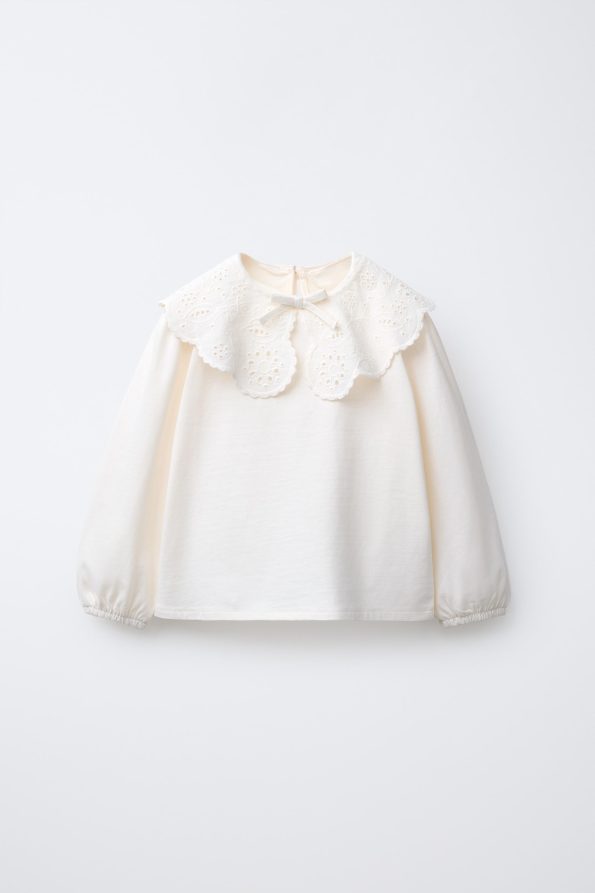 Embroidered Collar T-Shirt