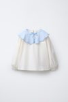 Striped Baby Collar T-Shirt