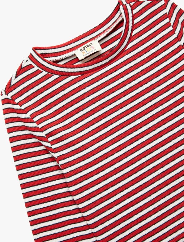 Girl Ribbed Striped T-Shirt