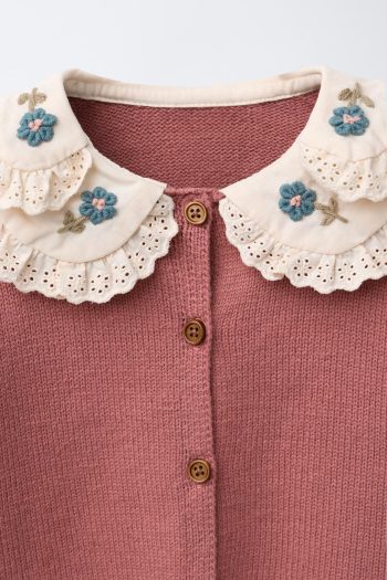 Double Collar Knit Cardigan