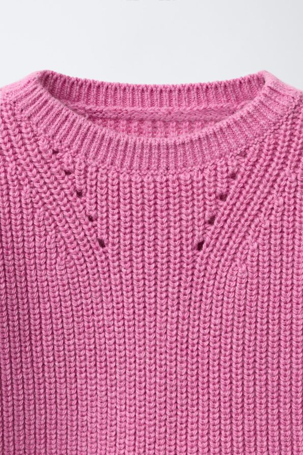Heart Embroidery Shirt with Knitted Vest