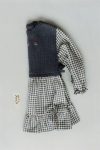 Checked Dress with Knit Vest